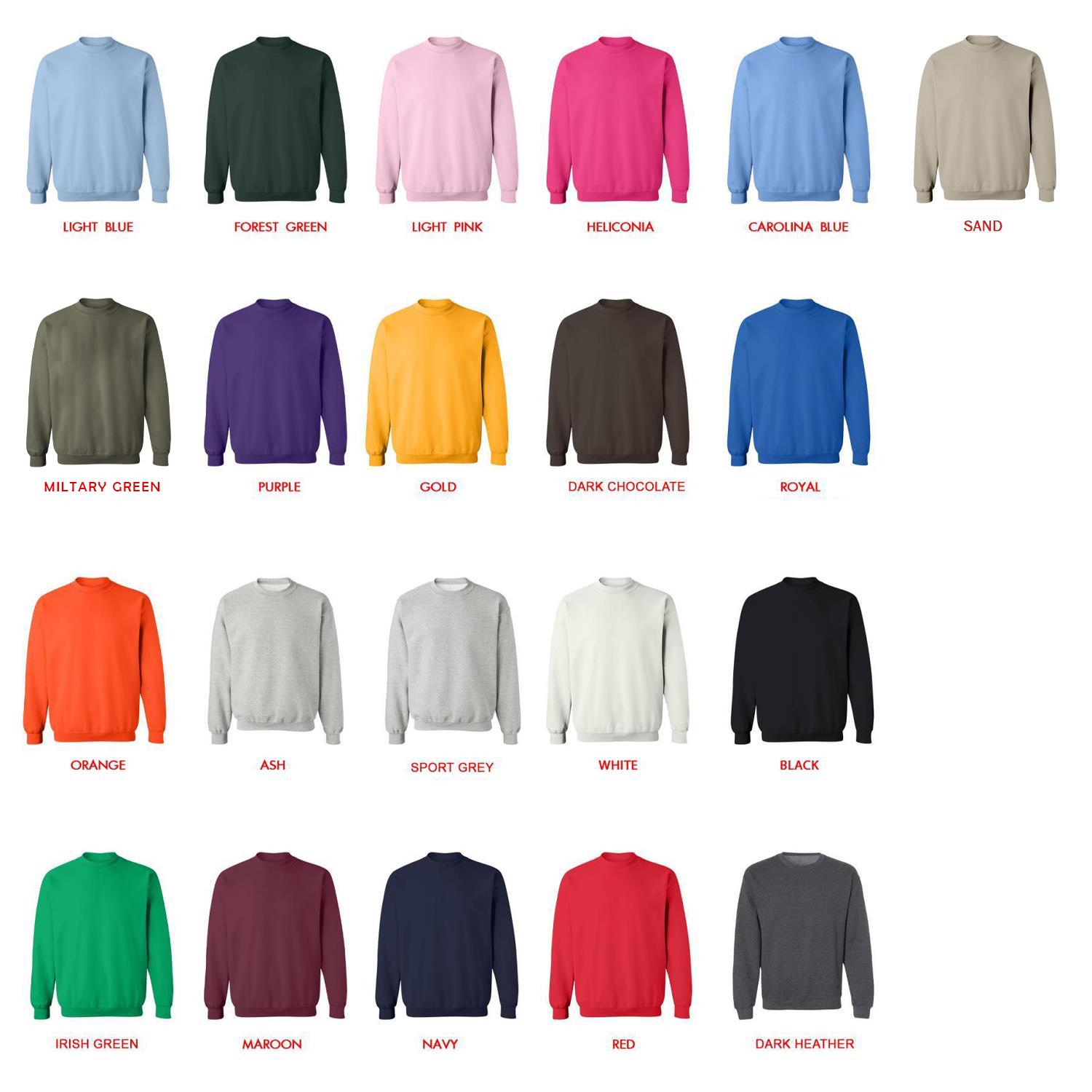 sweatshirt color chart - Doja Cat UK Shop