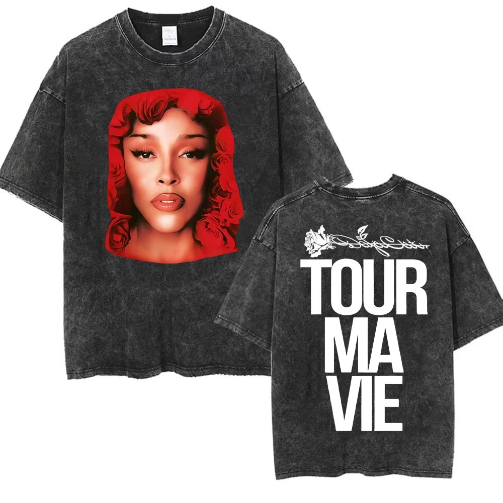 Doja Cat Tour Ma Vie World Tour Mineral Washed T-shirt