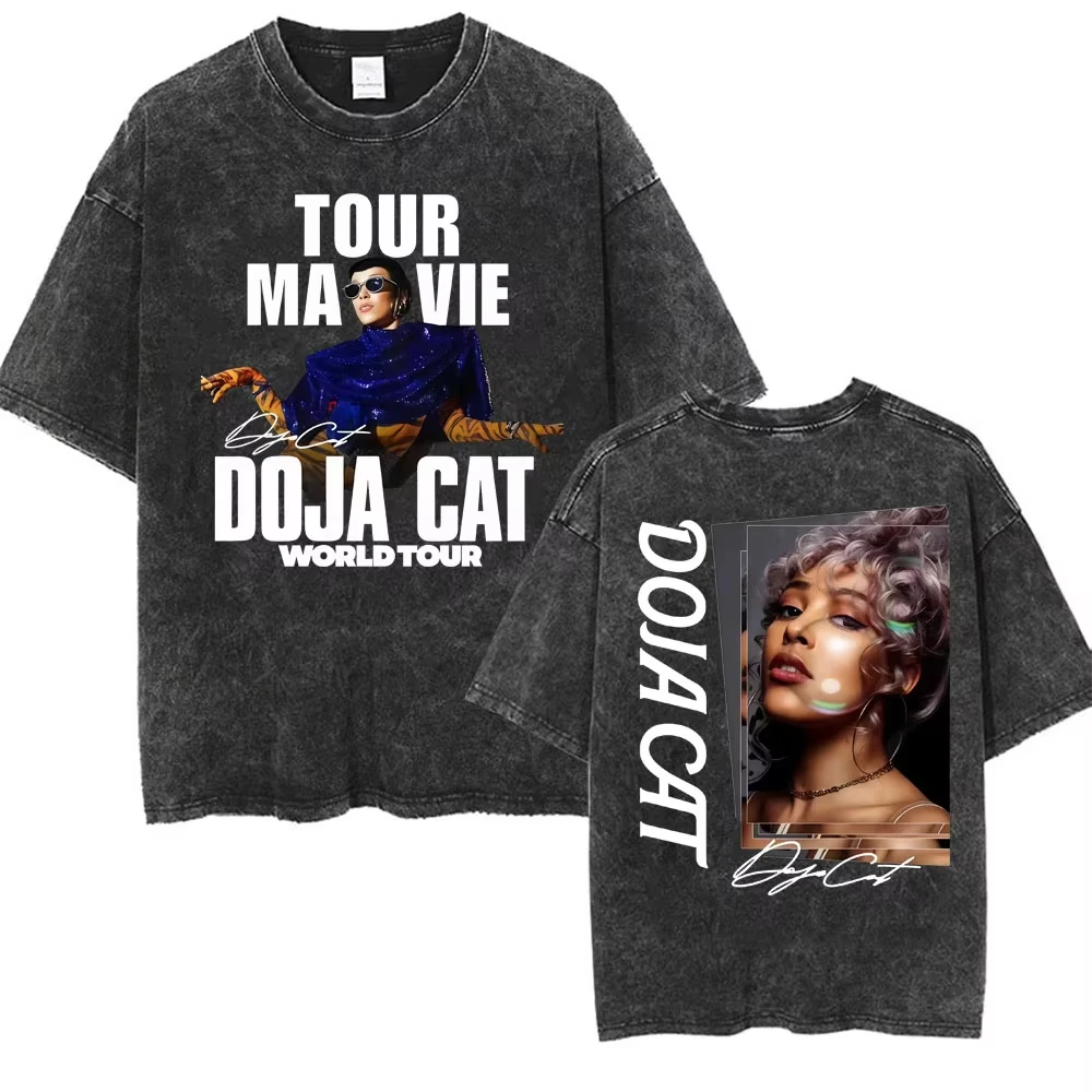 Doja Cat Tour Ma Vie Streetwear Mineral Washed T-shirt