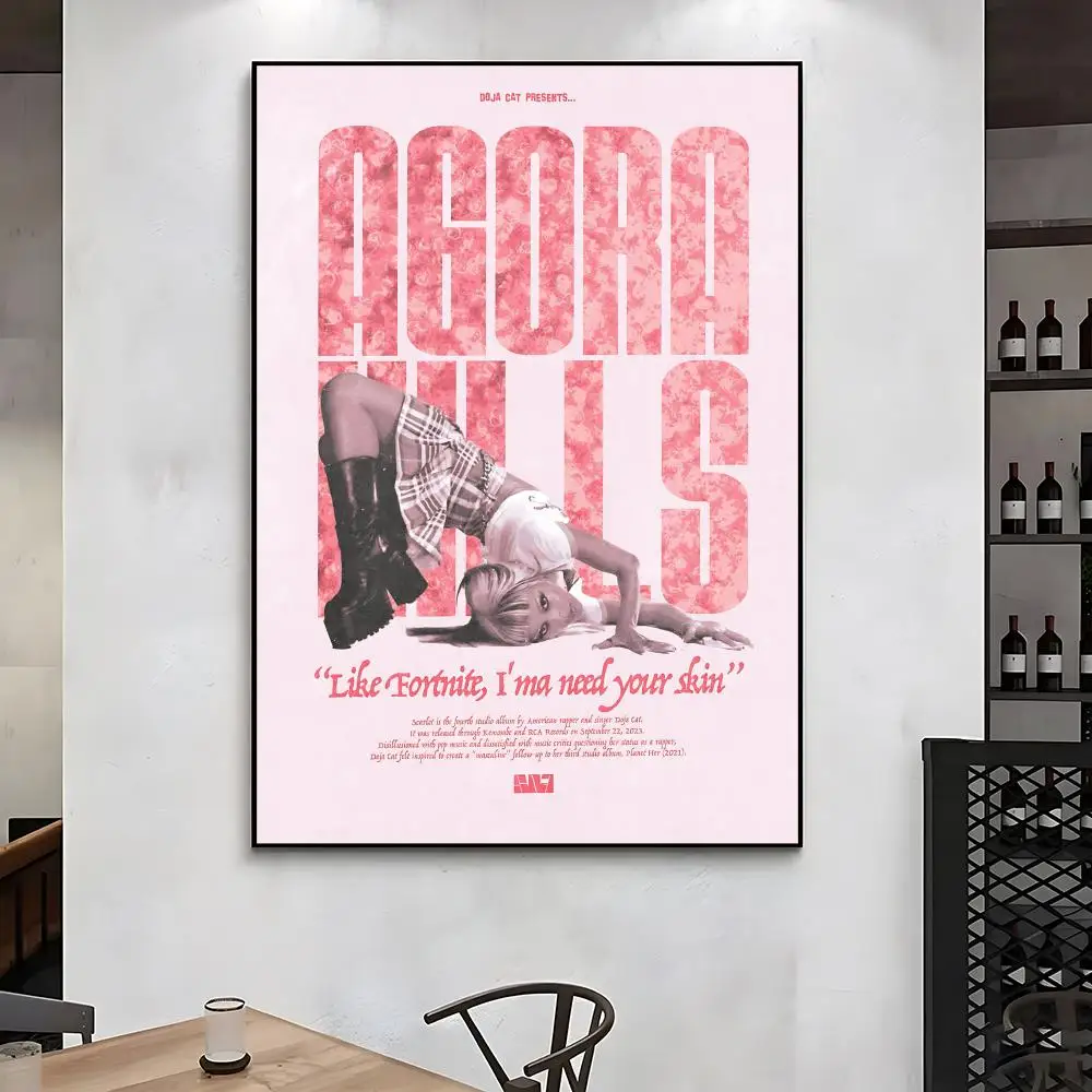 Doja Cat Hot Pink Wall Art