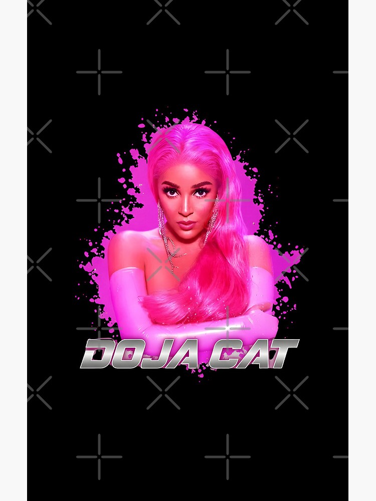 Doja Cat Hot Pink Portrait Shower Curtain - Image 2