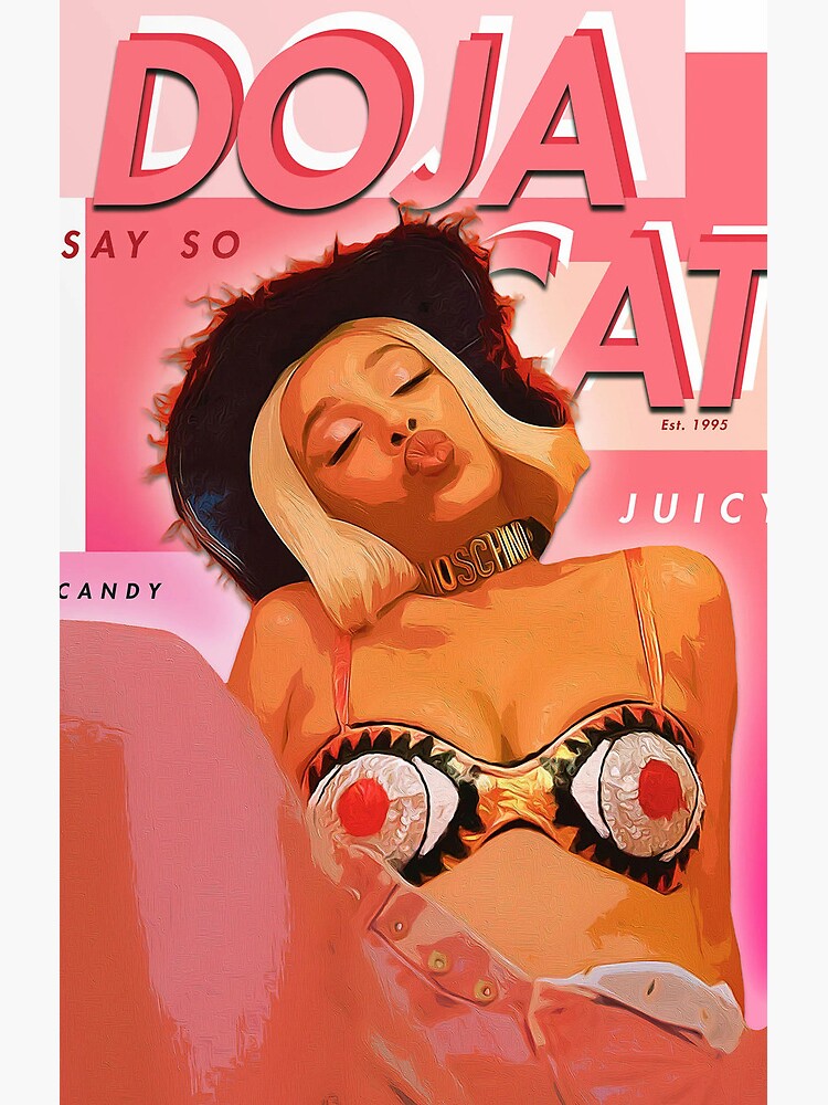 Doja Cat Juicy Vibes Shower Curtain - Image 2