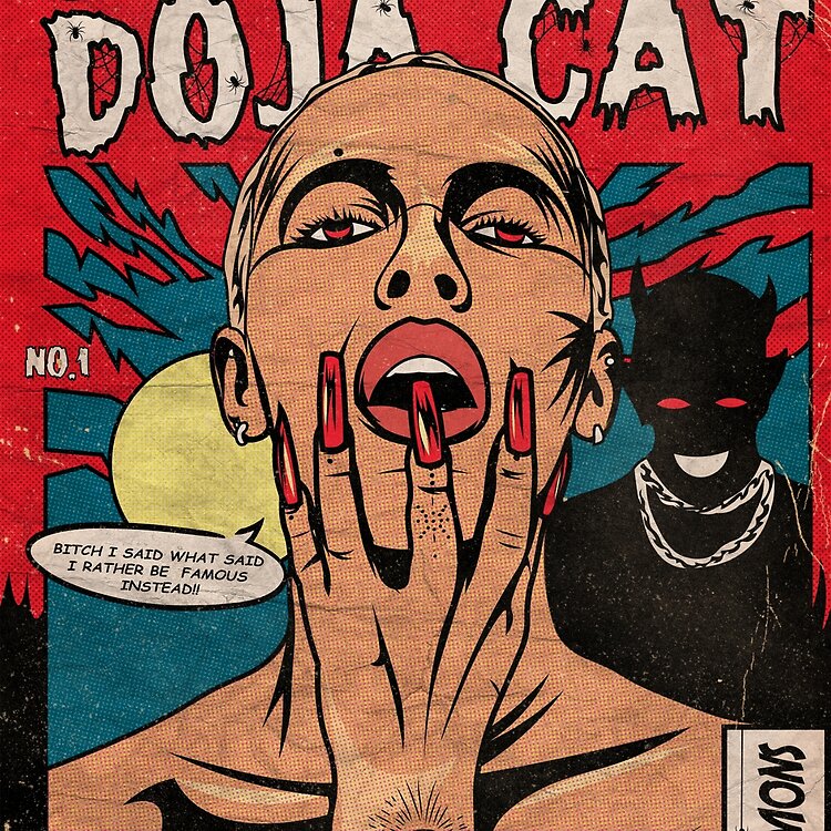 Doja Cat Paint The Town Red Tote Bag - Image 2