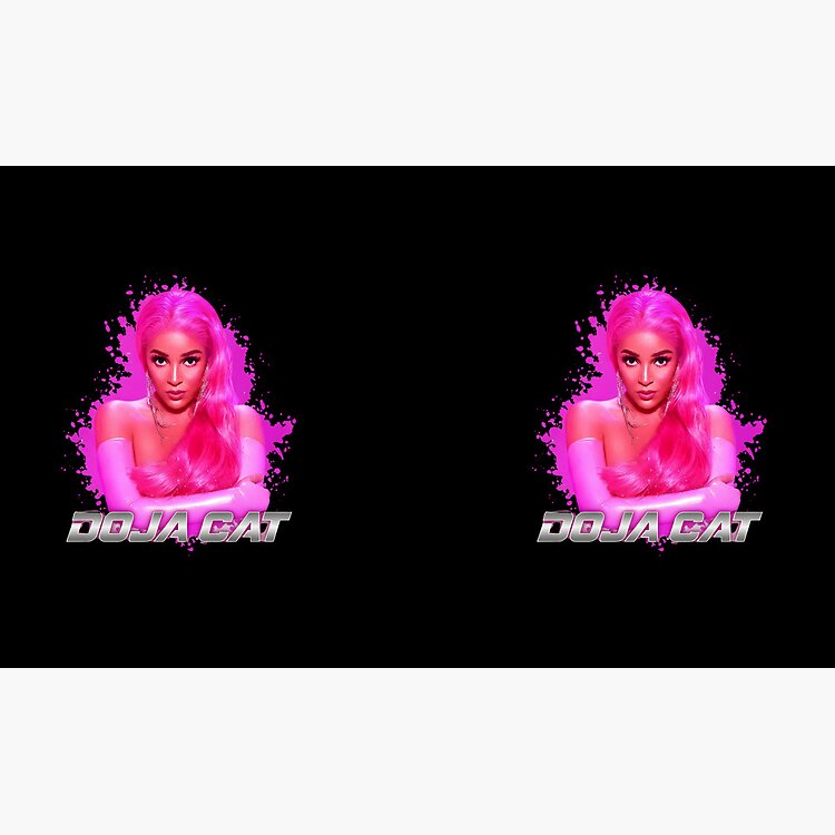 Doja Cat Neon Pink Portrait Mug - Image 3