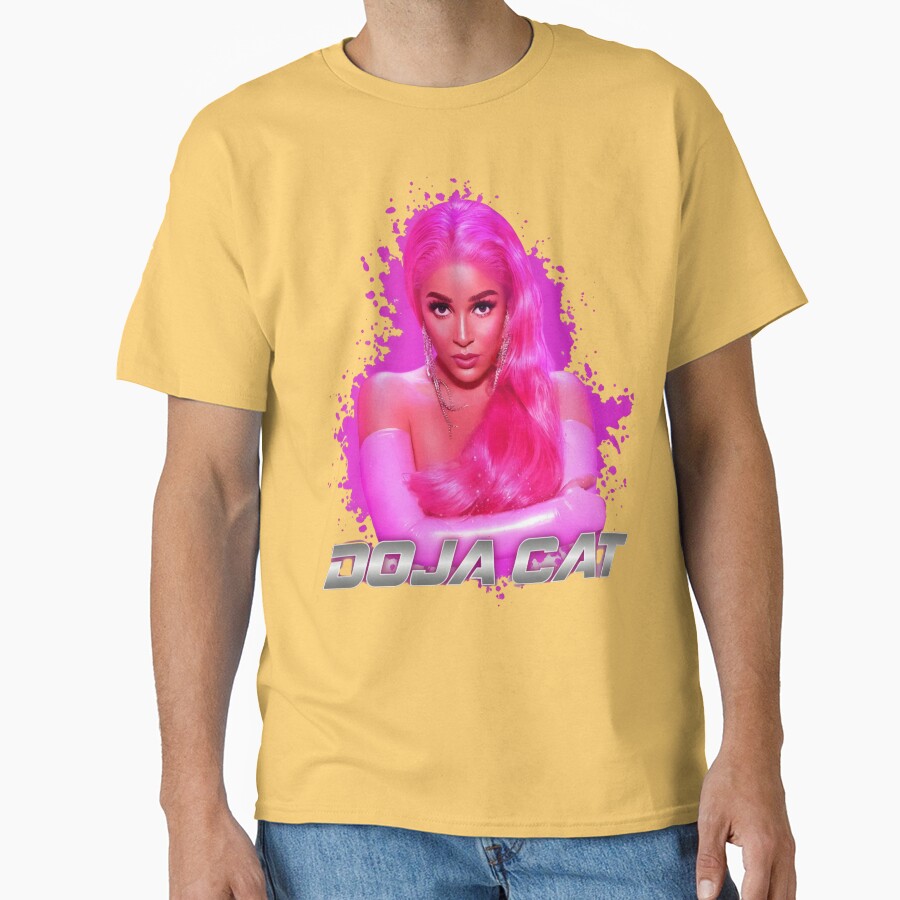 Doja Cat Neon Pink Portrait T-shirt - Image 6