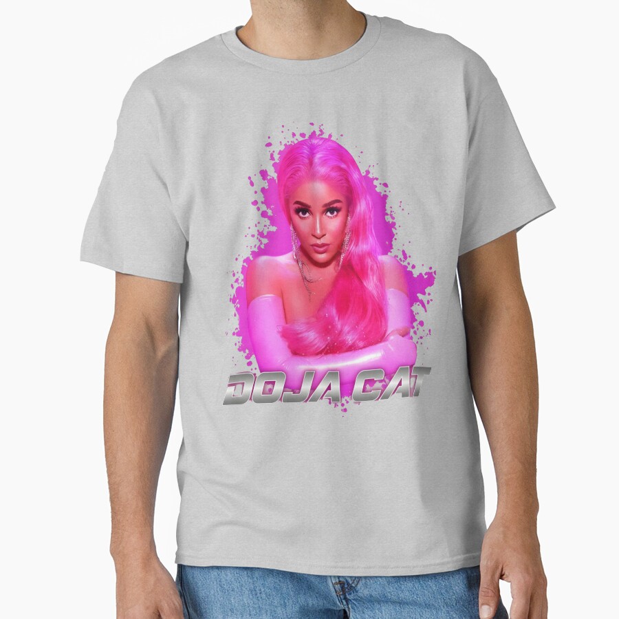 Doja Cat Neon Pink Portrait T-shirt - Image 3