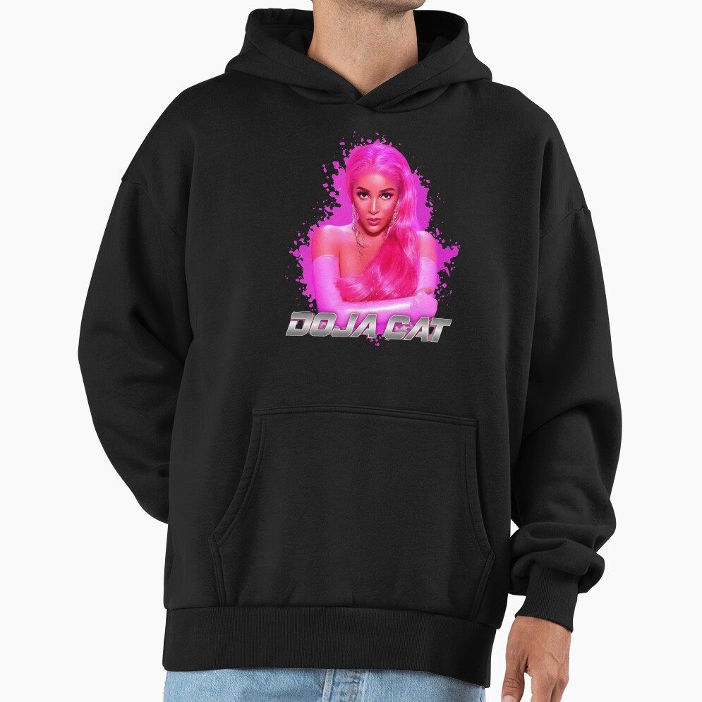 Doja Cat Neon Pink Portrait Hoodie