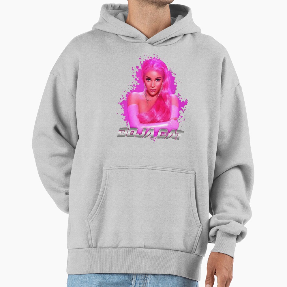 Doja Cat Neon Pink Portrait Hoodie - Image 4