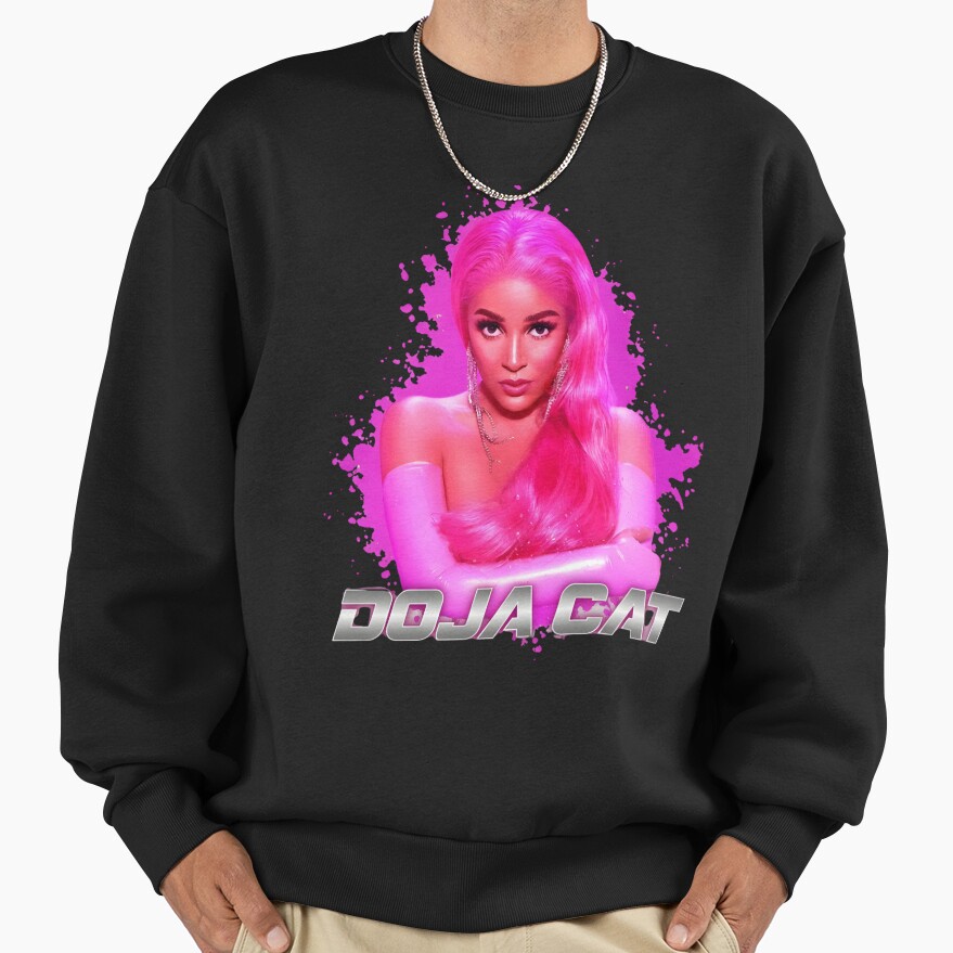 Doja Cat Neon Pink Portrait Sweatshirt