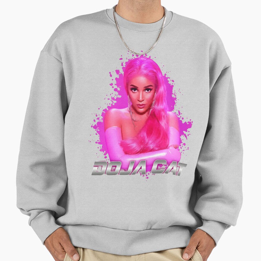Doja Cat Neon Pink Portrait Sweatshirt - Image 4