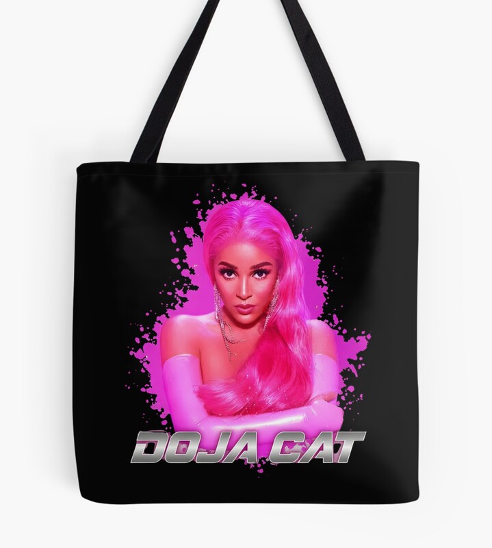 Doja Cat Hot Pink Portrait Tote Bag
