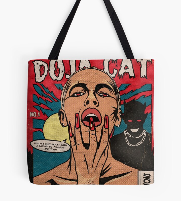 Doja Cat Paint The Town Red Tote Bag