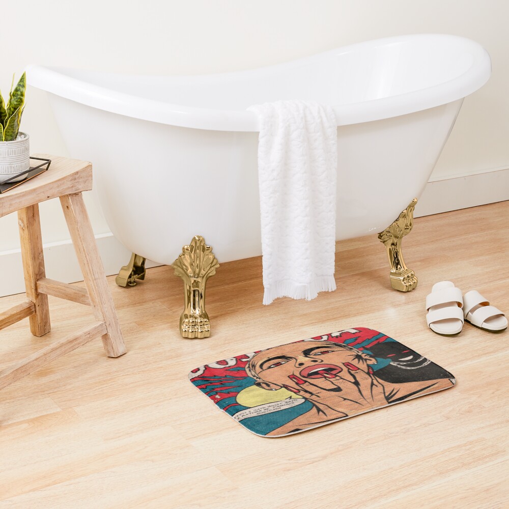 Doja Cat Paint The Town Red Bath Mat - Image 2
