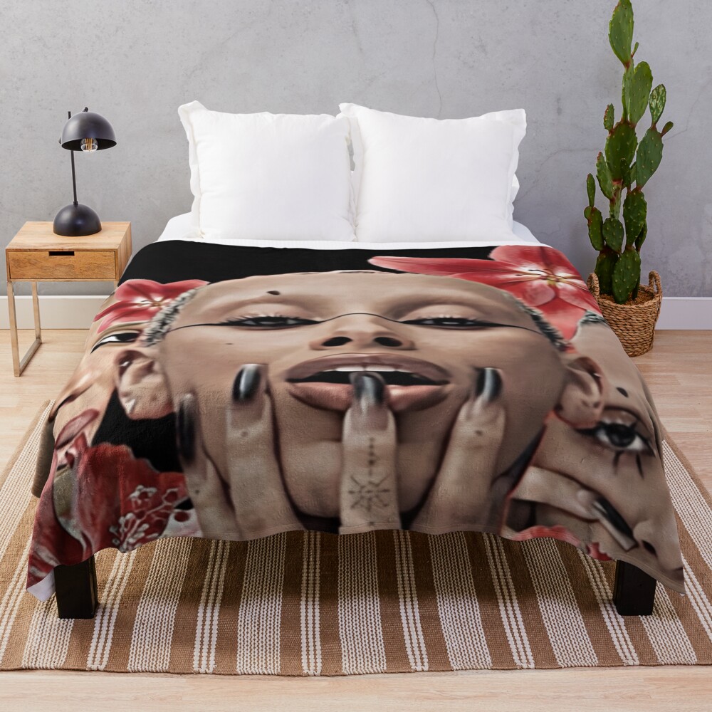 Doja Cat Scarlet Bloom Throw Blanket