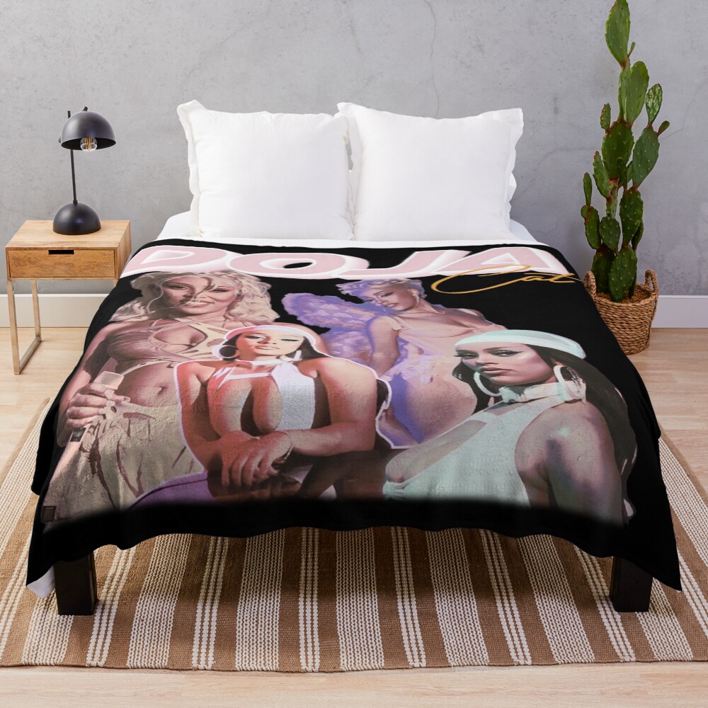 Doja Cat Vegas Nights Throw Blanket