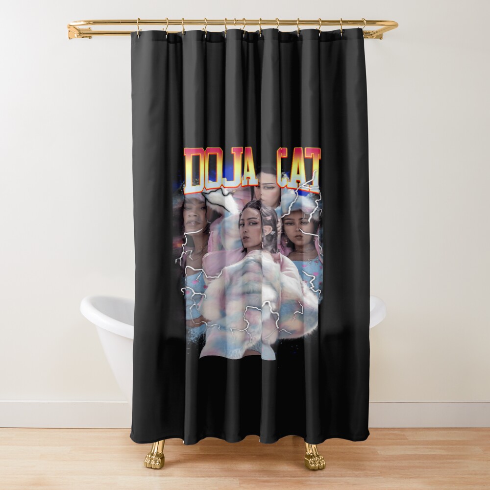 Doja Cat Attention Tracklist Shower Curtain