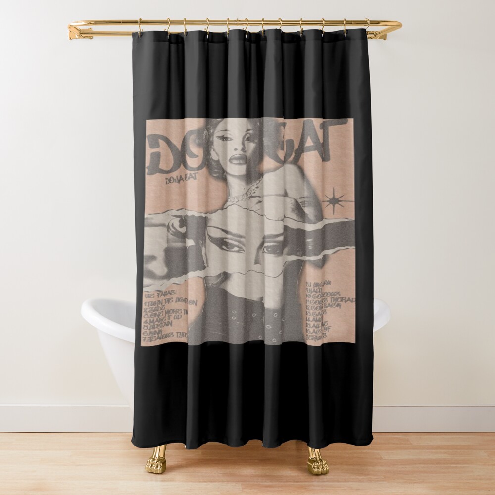 Doja Cat Streets Lightning Shower Curtain