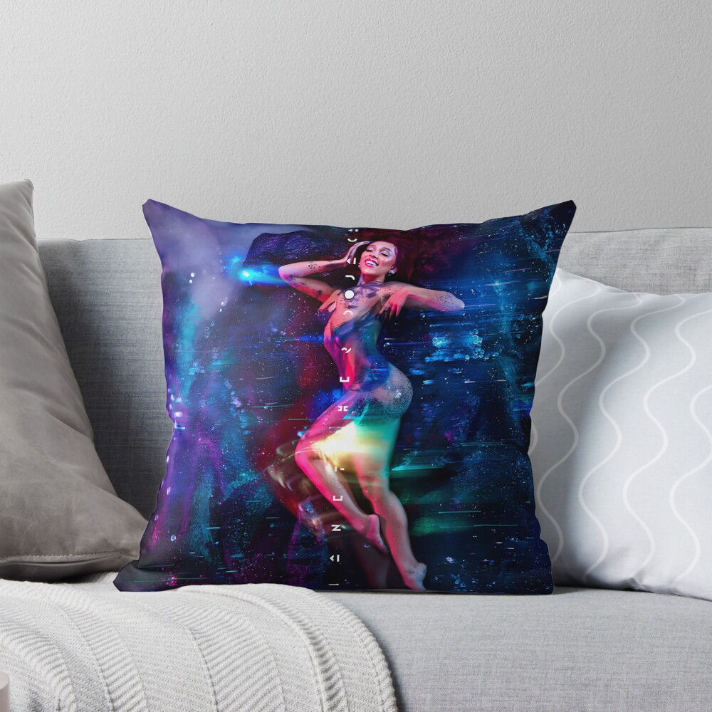 Doja Cat Scarlet Panda Throw Pillow