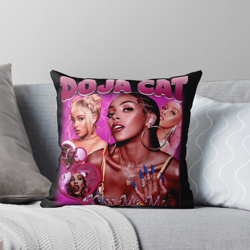 Doja Cat Electric Storm Throw Pillow