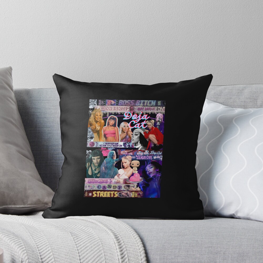 Doja Cat Scarlet Tracklist Throw Pillow