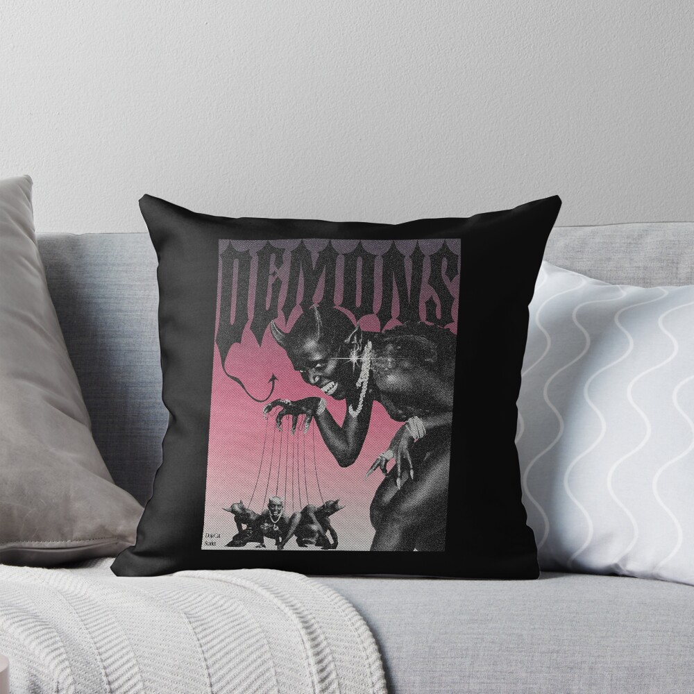 Doja Cat Demons Era Throw Pillow