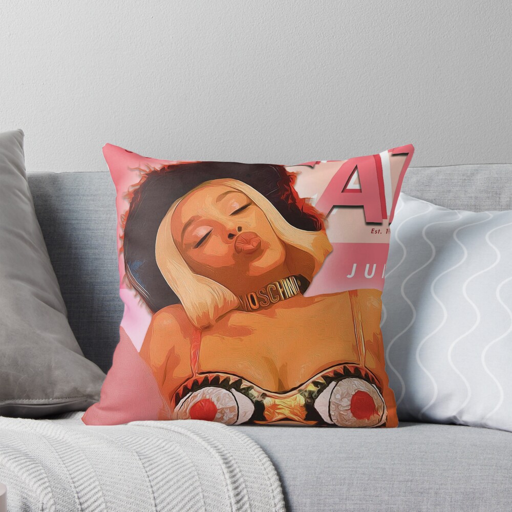Doja Cat Juicy Vibes Throw Pillow